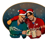 Clones in ugly Christmas jumpers