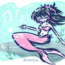 Hello I am under the water (Mermay OC art!)