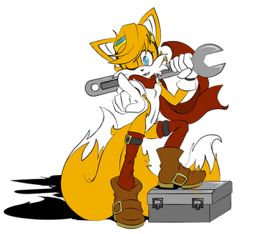 [Req] Miles (Female Version of Tails)--Flat Color