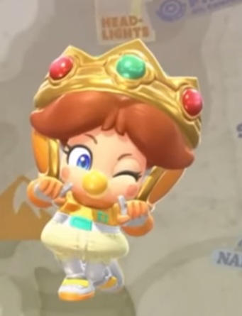 Ed Racer Baby Pro Racer Baby Daisy Render 2 (MKW) by shivehavoxstargamer on DeviantArt