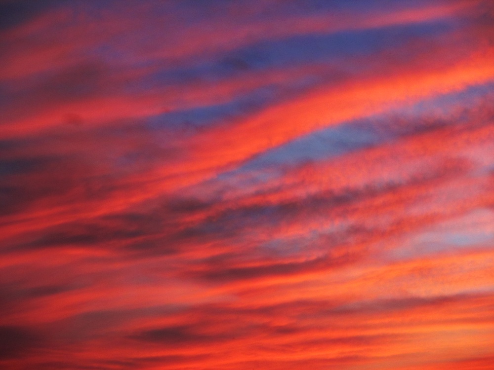 orange clouds