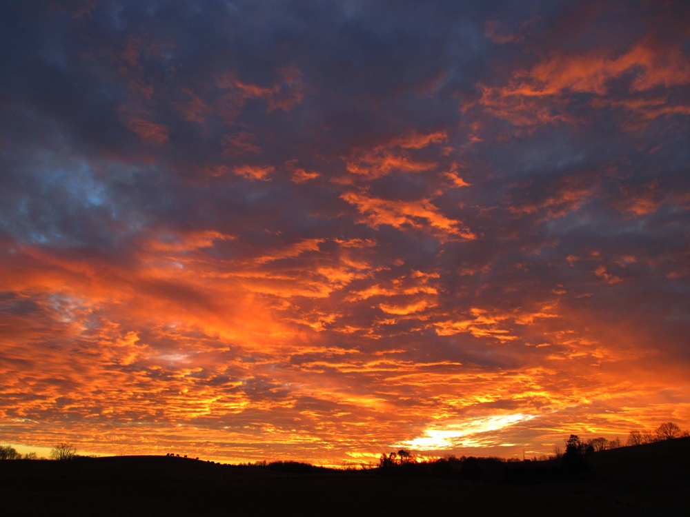 burning clouds