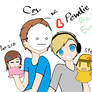 Pewdiecry with Marzia and Stephano