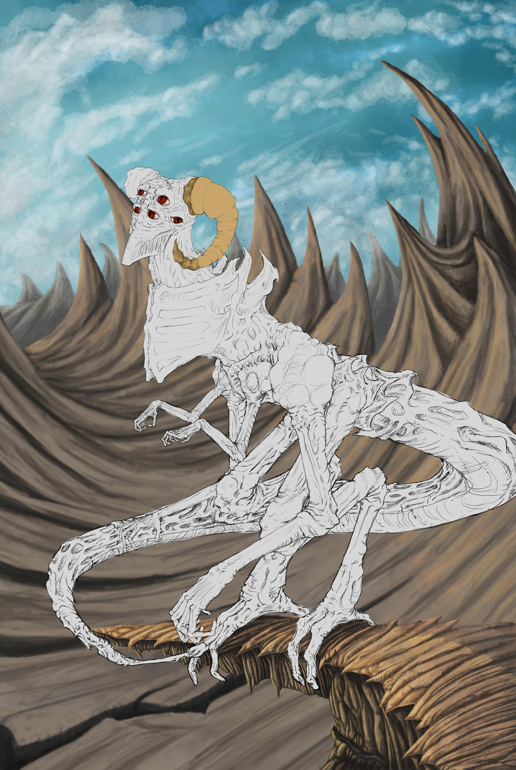 unfinished mountain creature