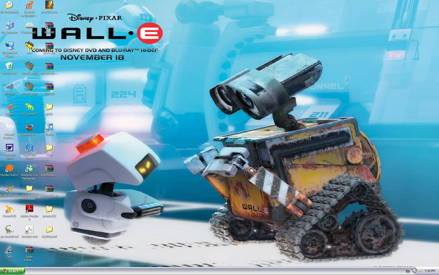 Wall-E Desktop by WorldSerpent on DeviantArt