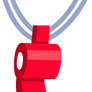 Rainbow Dash's trainer whistle front view