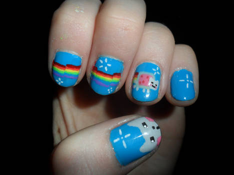 Nyan Cat Nails part#2