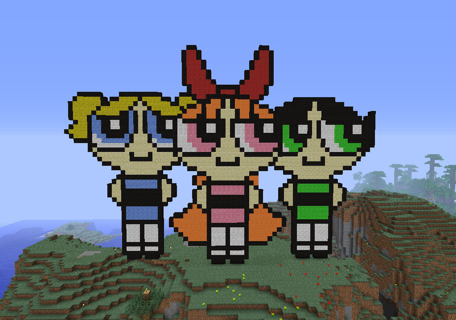 Minecraft- The powerpuff girls