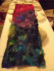 Jewel toned textile commission.
