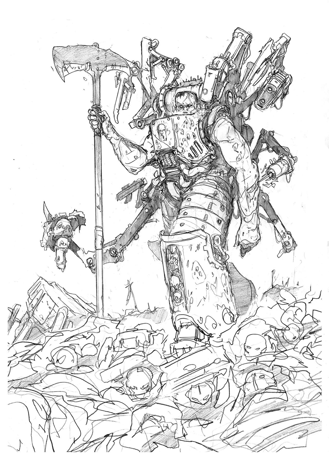 Ferras Manus Ferrus Manus Pencils by DarkMechanic on DeviantArt