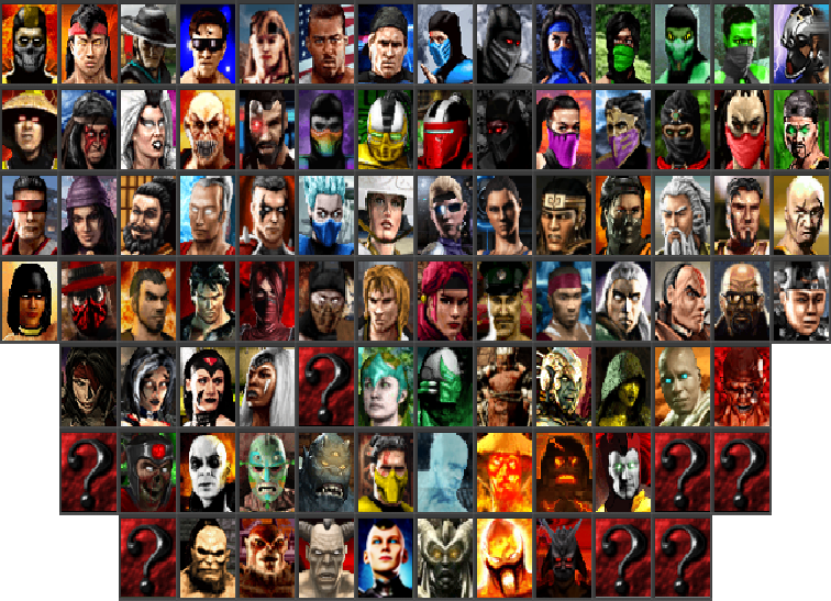 Mortal Kombat Project Roster (pandudragon234) by pandudragon234 on ...
