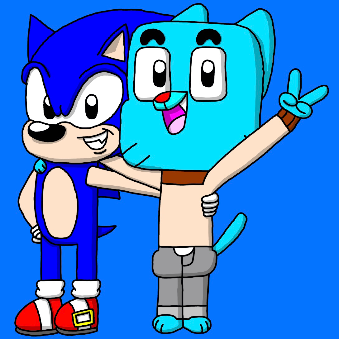 Sonic And Gumball Longtime Blue Pals By MajorStarlight On DeviantArt sonic-and-gumball-longtime-blue-pals-by-majorstarlight-on-deviantart