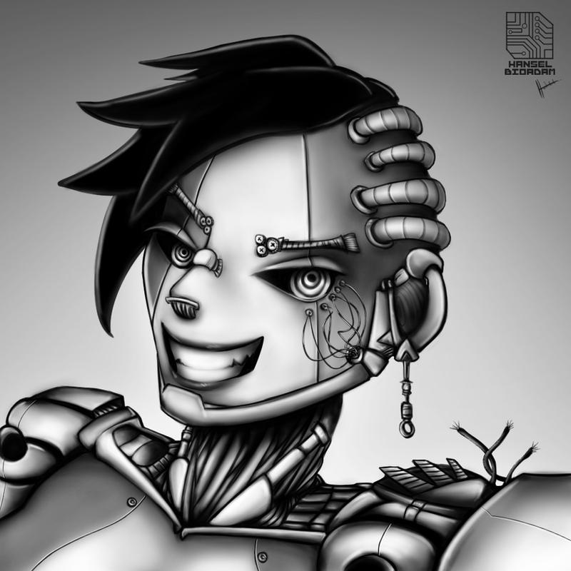 Android Girl Portrait by Natanahel on DeviantArt