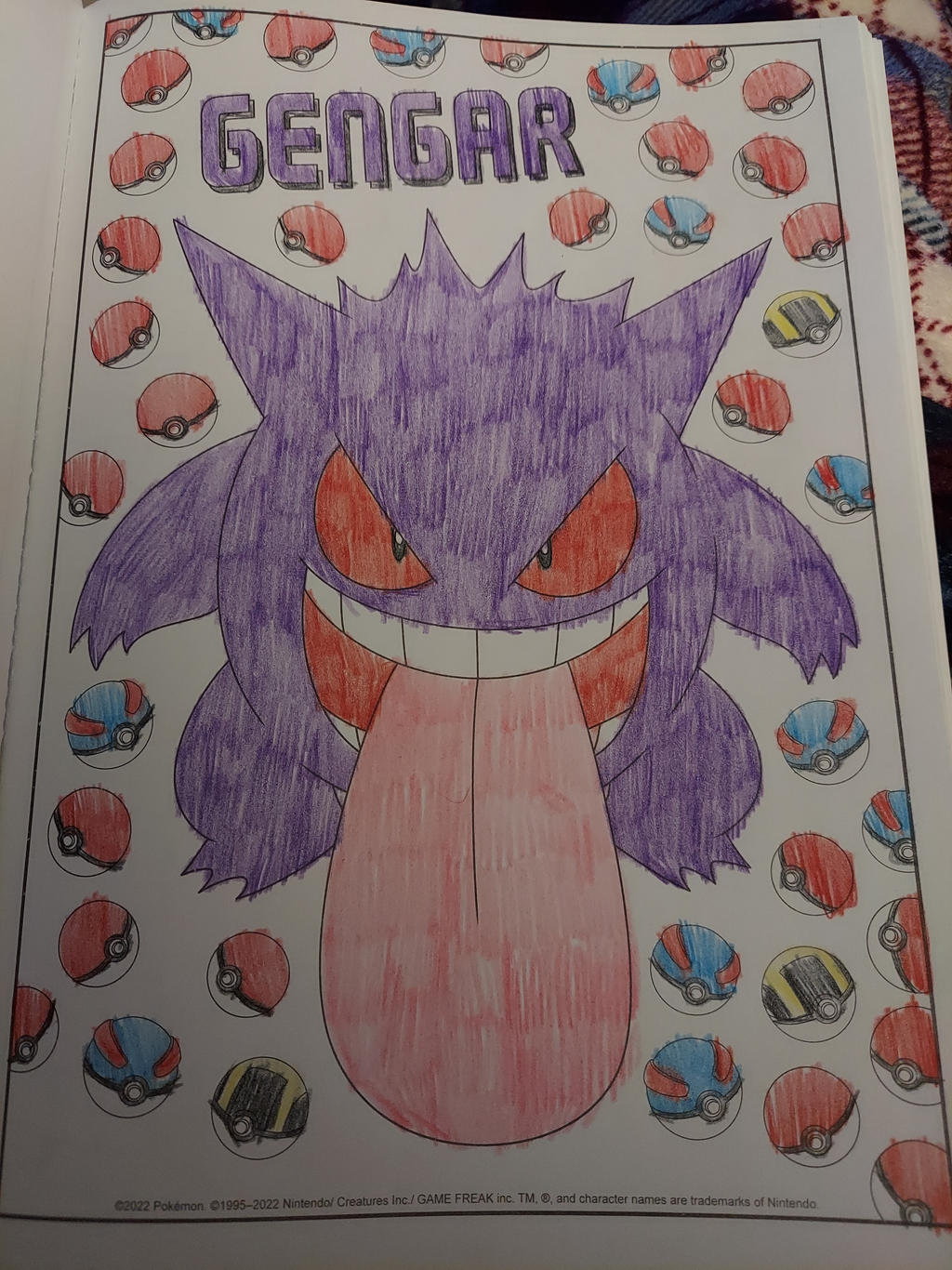 Gengar (colouring page) by ArchangelVampire on DeviantArt