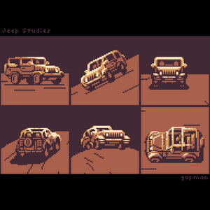 Jeep Pixel Studies