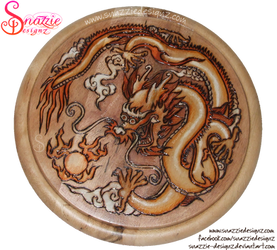 Dragon Pyrograph (Woodburning)