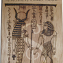 Egyptian  Pyrograph (Woodburning) Side 1 - Outline