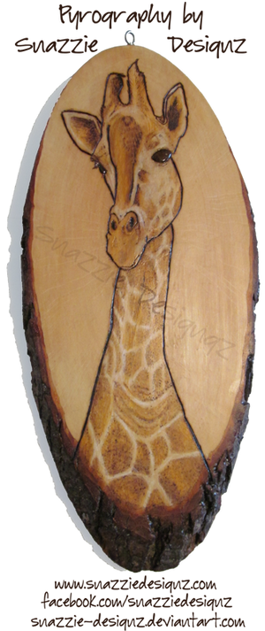 Giraffe Pyrograph