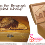 Lion/Lioness Pyrograph (Wood Burning) Box