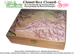 Handmade Chisel Box - Outside Pyrograph by snazzie-designz