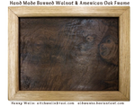 Beautiful handmade walnut and American oak frame by snazzie-designz