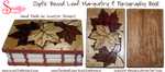 Handmade Coptic Bound Leaf Book - Outside Covers by snazzie-designz