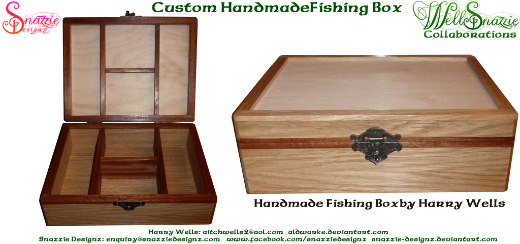 Hand Made Fishing Box by Aldwarke by snazzie-designz Hand Made Fishing Box by Aldwarke by snazzie-designz