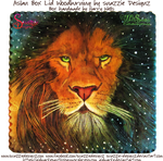 Aslan Wooden Box Lid Woodburning Pyrograph by snazzie-designz