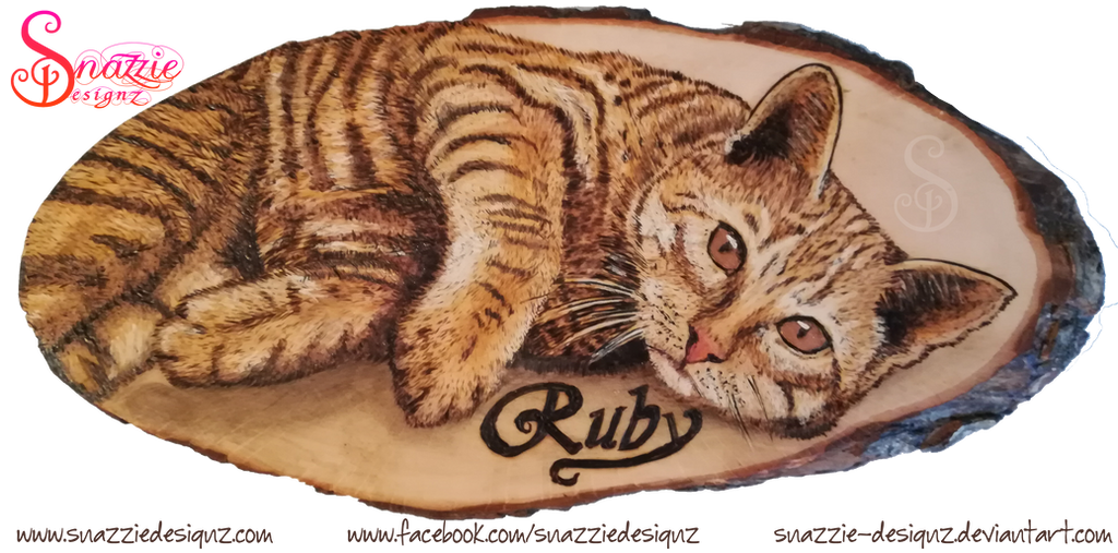 Cat Pyrography (Wood Burning) by snazzie-designz on DeviantArt