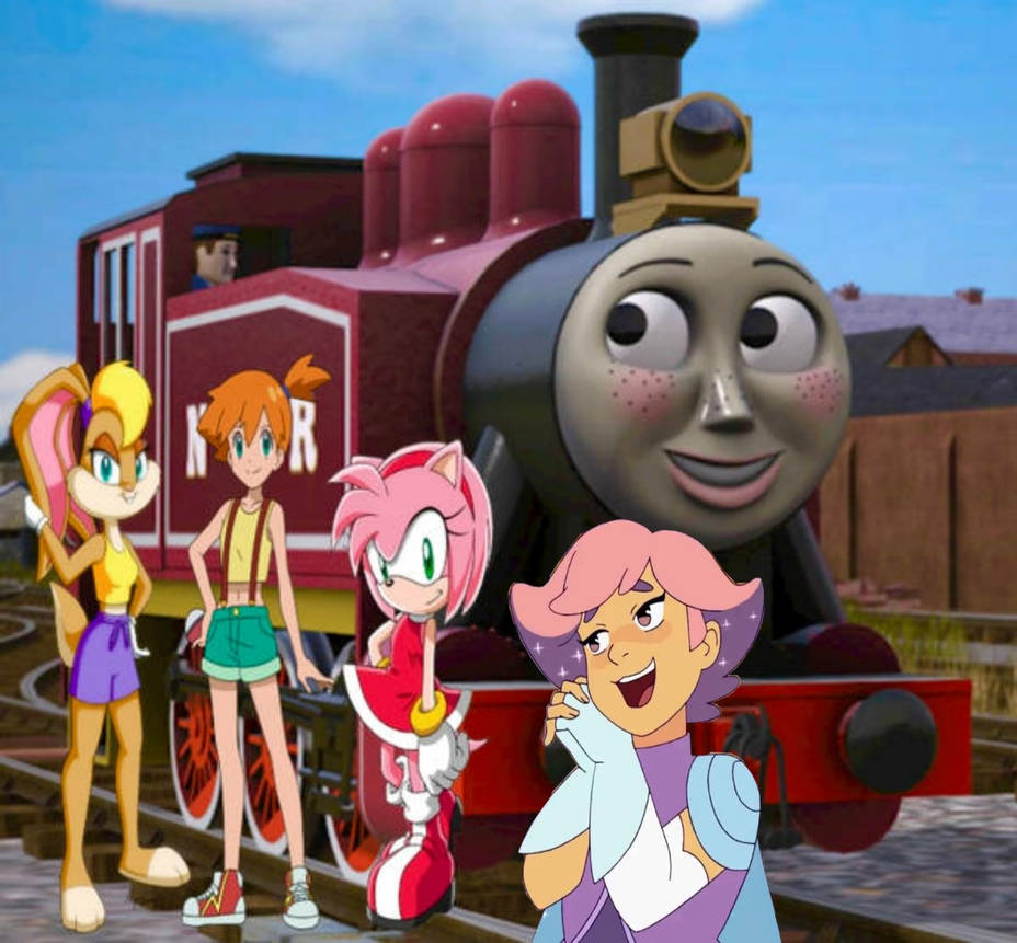 Rosie the Pink Engine meets Lola and Friends by DarwinFan2000 on DeviantArt