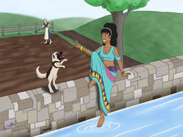 Upon the Wall by the Brook