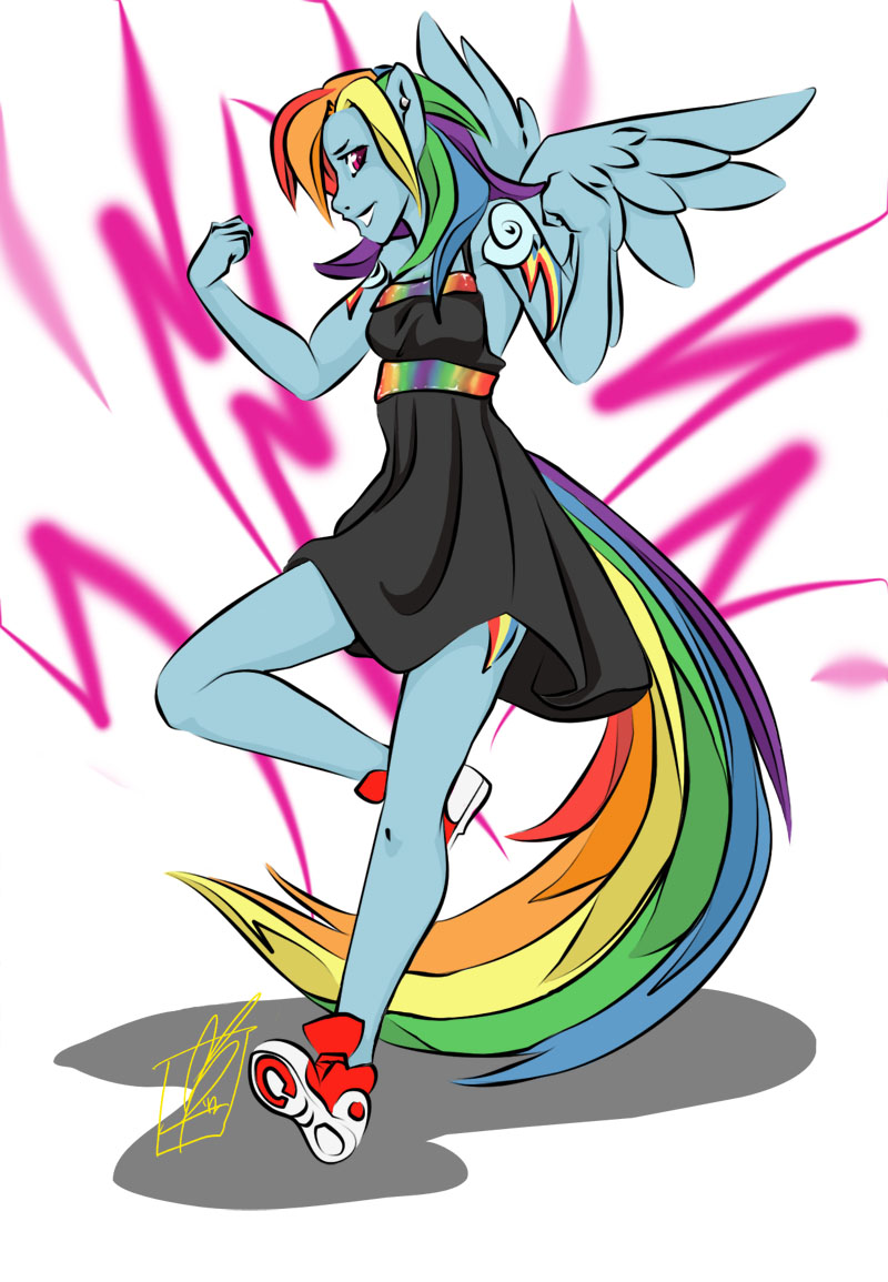 Ponies in Sundresses-- Rainbow Dash