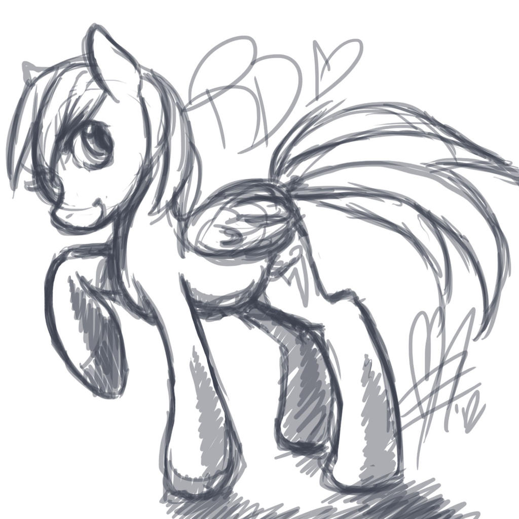 MLP Doodle-- Rainbow Dash