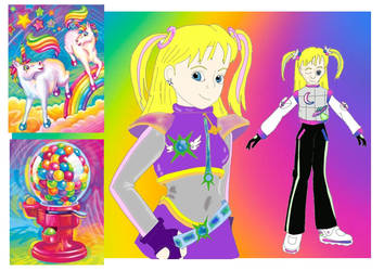 My character Zenith LISA FRANK Inspiried