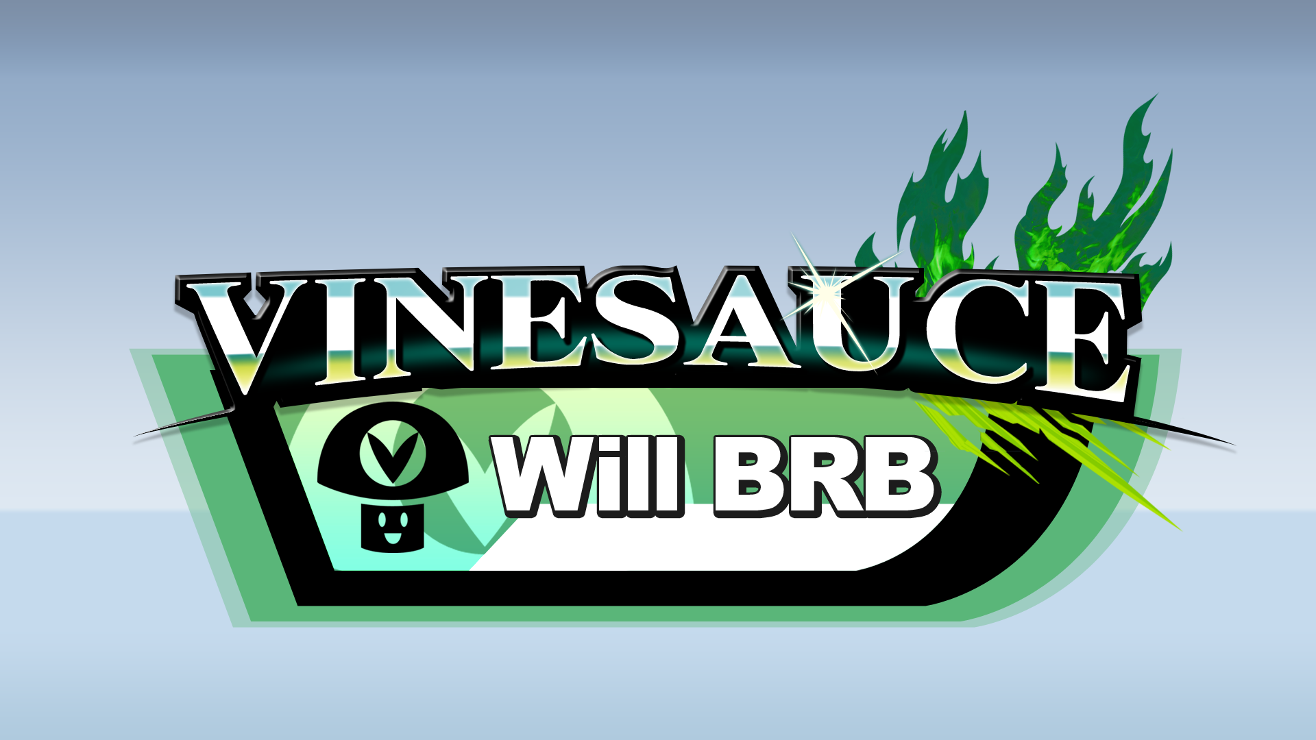 Vinesauce BRB - SSB4 Style Logo