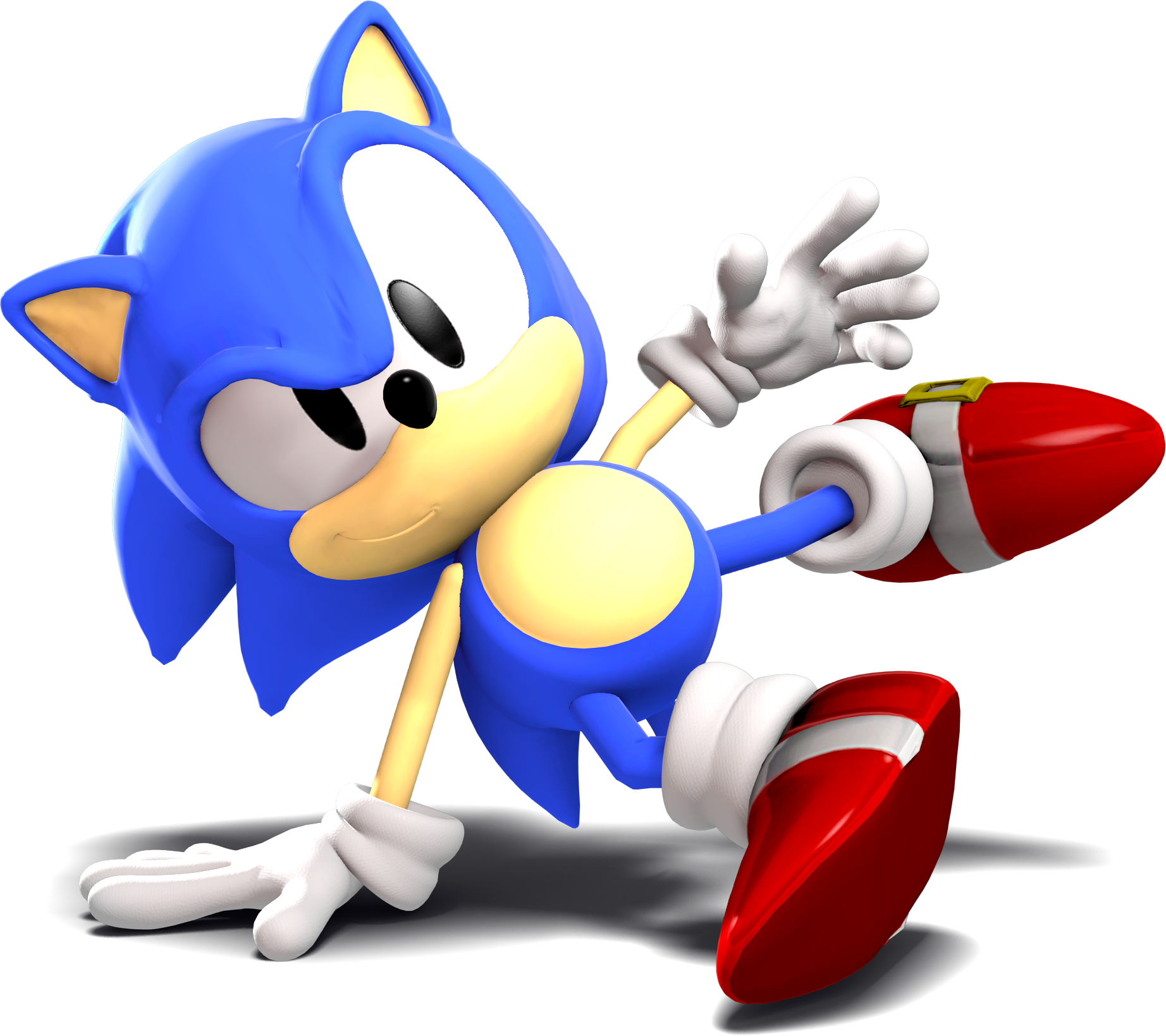 new classic sonic model and render! ( i used blender) : r