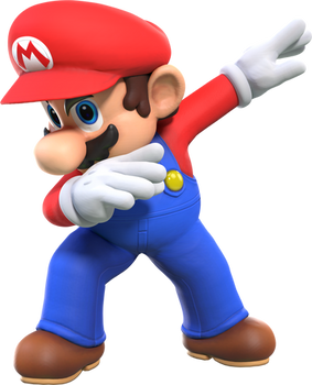 [Cycles] Mario but he's unironically dabbing.