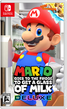 Mario Goes to Fridge to Get a Glass of Milk Deluxe