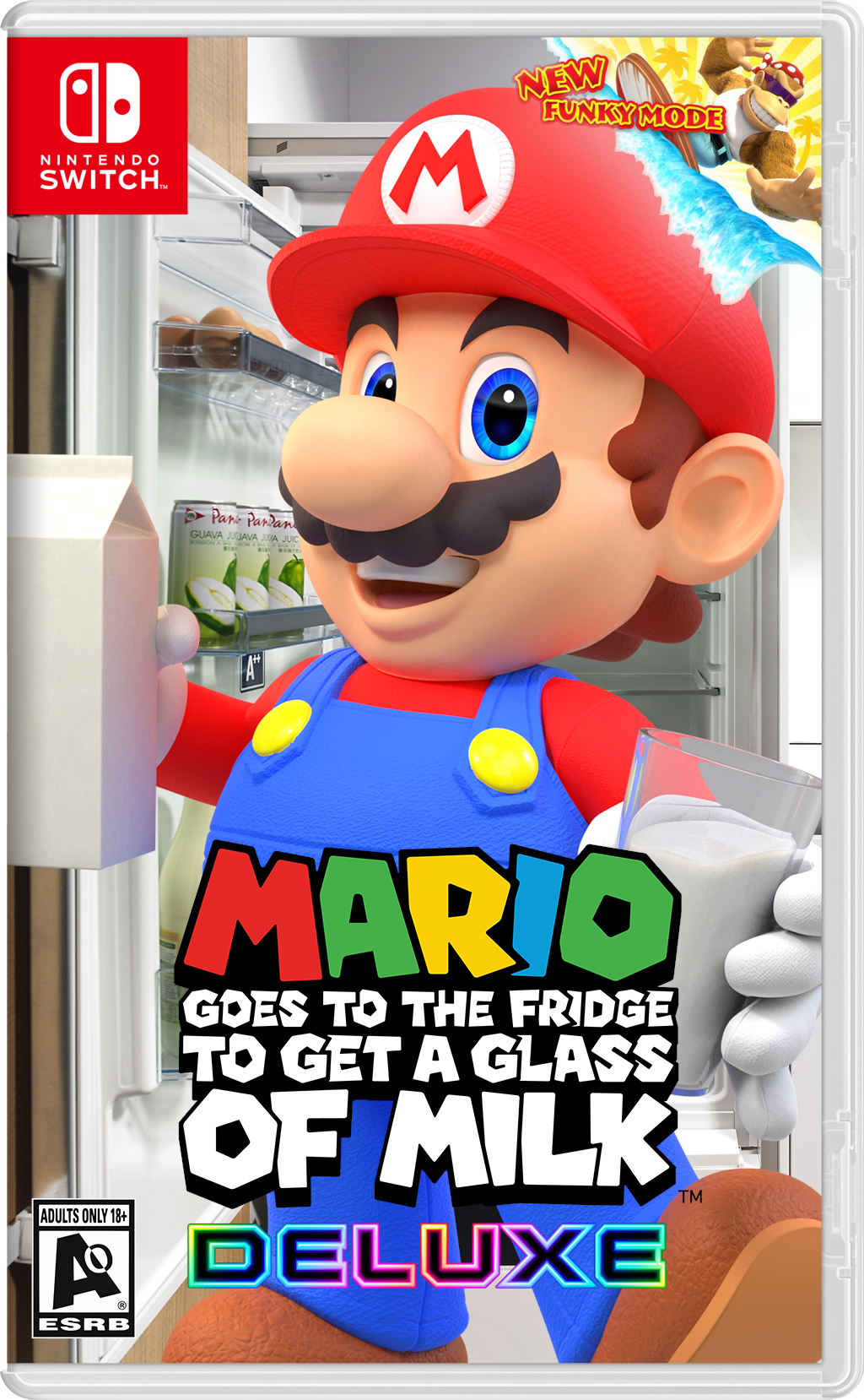 Mario Goes to Fridge to Get a Glass of Milk Deluxe