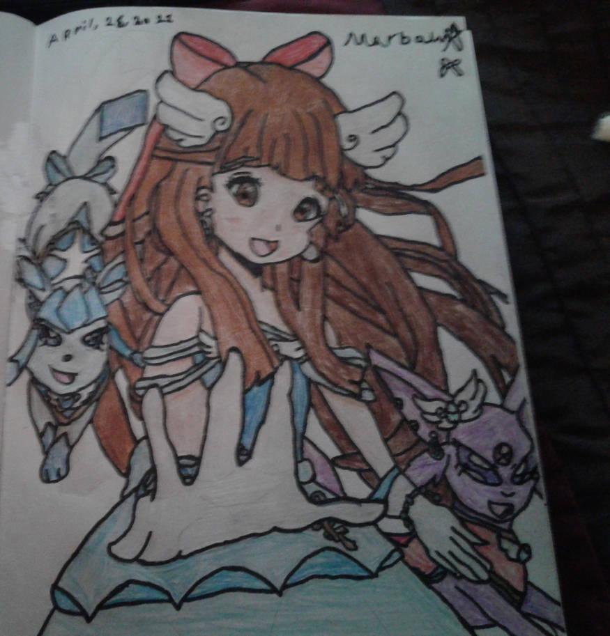 Performing with espeon and glaceon