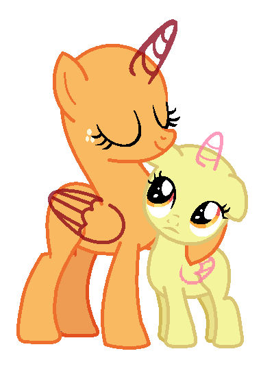 Mlp sister hug base by marbowsta on DeviantArt