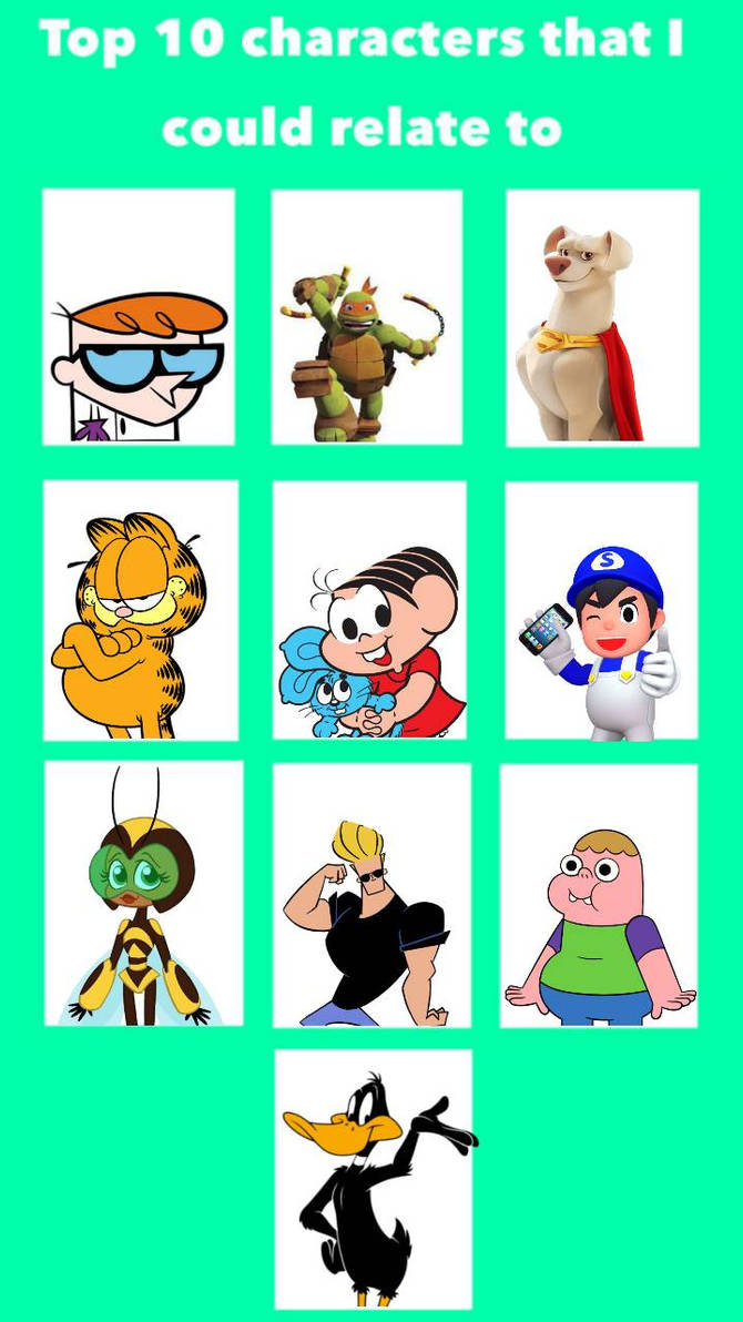 Relatable Characters Examples Top 10 characters i could relate to by LucasTheChesireDog20 on DeviantArt