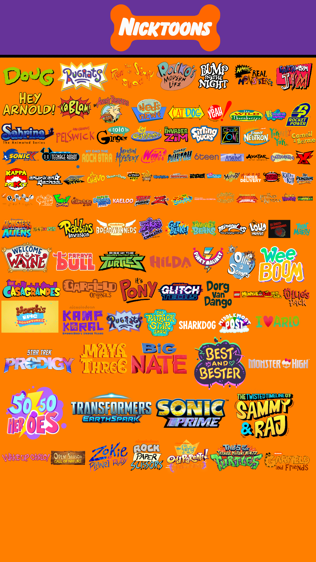 My AU Nicktoons Lineup by LucasTheAnimationFan on DeviantArt