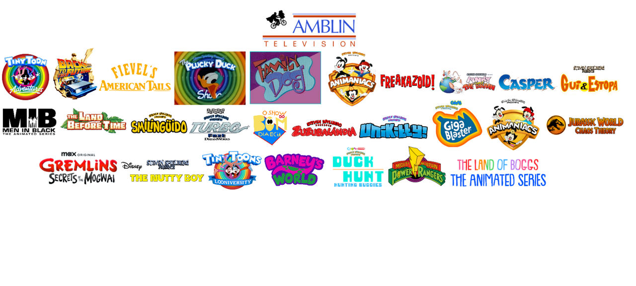 My Amblin Television Animated Catalog (My AU) by LucasTheAnimationFan