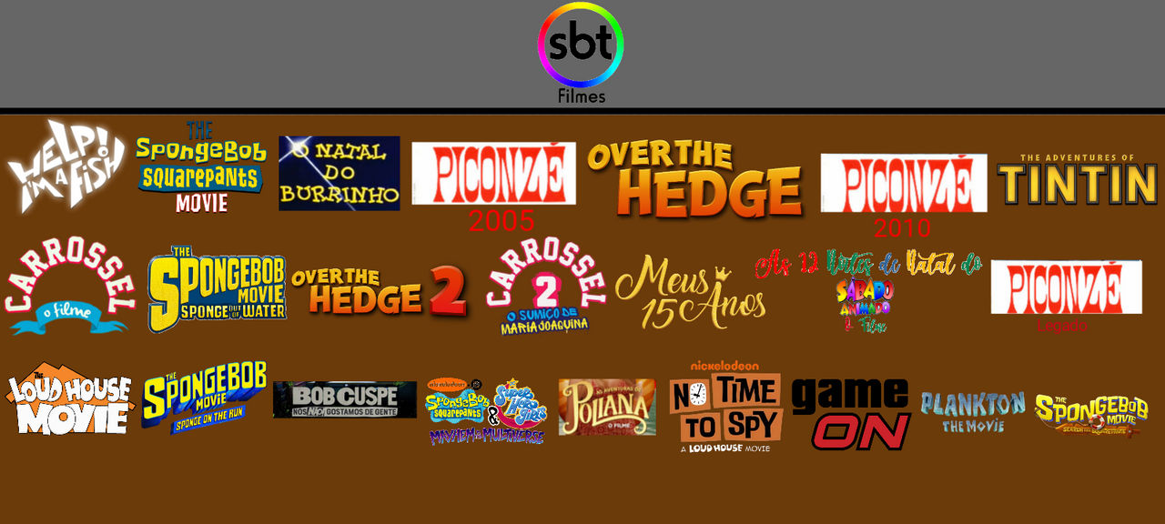 SBT Filmes Animated Movie Catalog (My AU) by LucasTheChesireDog20 on