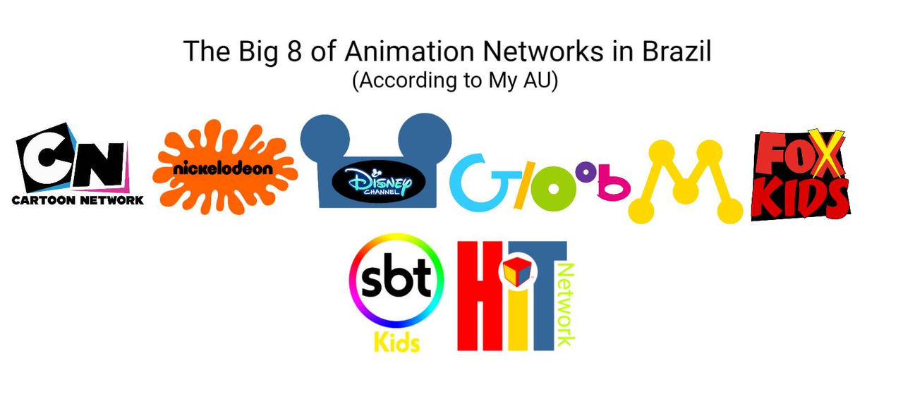 Deviantart Animation Area The Big 8 of Animation Networks in Brazil (My AU) by ...