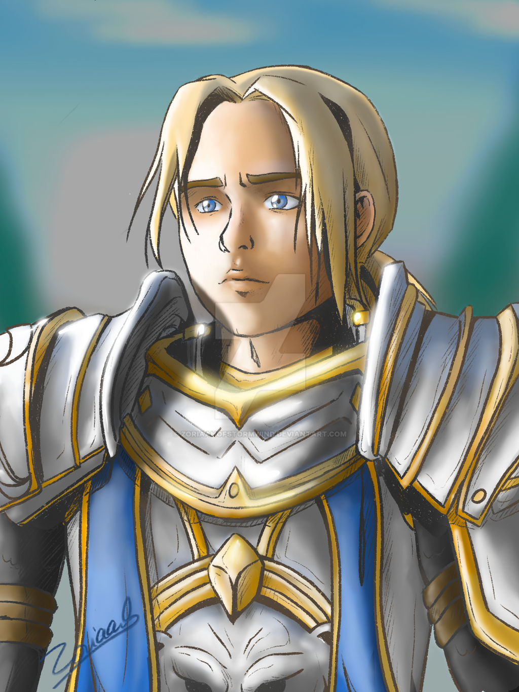 Anduin Rin Portrait Anduin Wrynn by ZoriaahOfStormwind on DeviantArt