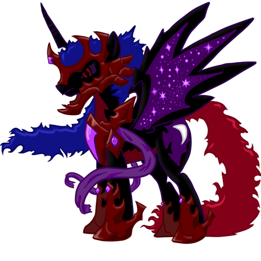 Chaos Moon OC alicorn