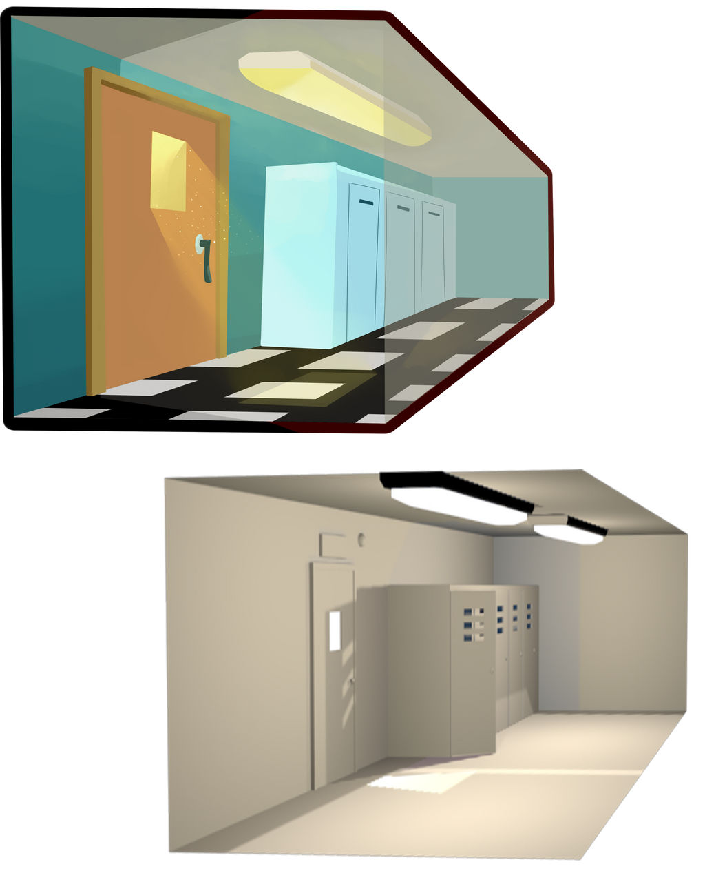 Hall way Concept to model