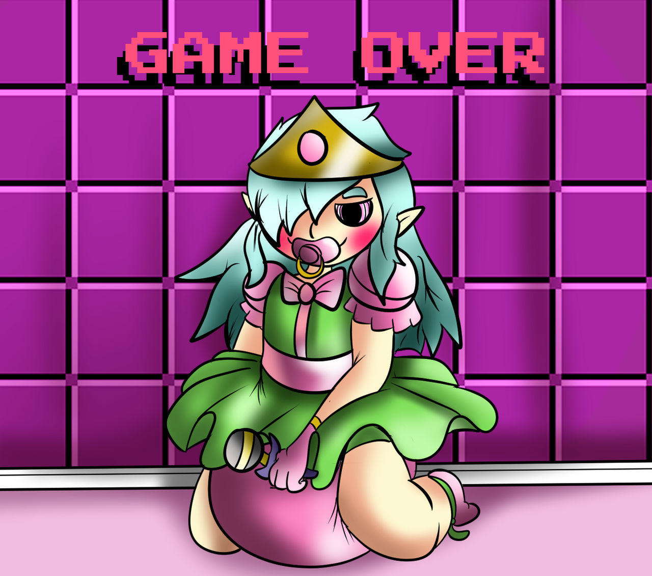 Game Over Diaper Brat Sissification Sequence 2/2 by Gaminglover on